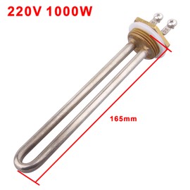 DERNORD 1000W Heating Element 220V Electrical Brewing Water Heater 1Inch BSP Thread Copper Flange