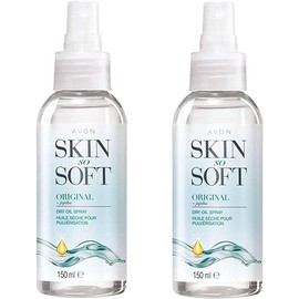 AVON SKIN SO SOFT Original Dry Oil Spray 5 fl.oz (Two Pack)