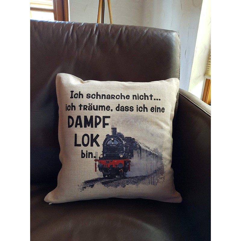 KiLaLa Anti-Snore Cushion Locomotive Steam Train with Saying