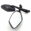 NBX- Black Rearview Mirrors 8mm 10mm Compatible with Standard Metric