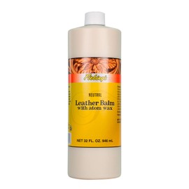 Fiebing's Leather Balm with Atom Wax 32oz - wax top finish for leather