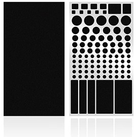 FLANCCI LED Light Blocking Stickers, Light Dimming LED Filters, Dimming Sheets for Routers LED Covers Blackout, Dimming 50% ~ 80% of LED Lights (2 Sheets)