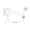 RAINREVIVE 10 Inch Shower Arm with Flange and Stabilizer Bracket,