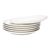 Vikko Dinner Plate, Set of 6 White Plates, Ceramic Dinner