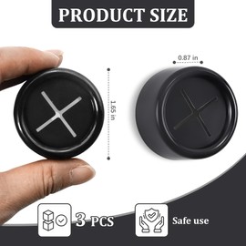 Philbinden 3 Pieces Kitchen Towel Hooks Round Adhesive Dish Towel Hook Premium Chrome Finish & Easy Installation Wall Mount Hand Towel Hook Ideal as Bathroom, Shower or Outdoor Towel Holders (Black)