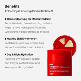 MDP + Bálsamo Limpiador Exfoliante Red Lacto Collagen, Limpieza De Poros, Hidratante, 50 Ml, Minimiza Los Poros, Limpiador De Viaje