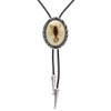 HUABOLA CALYN Bolo tie for Men- Unique Luminous Stone Native