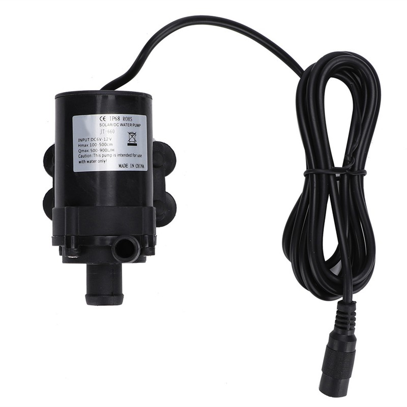 12V JT-660A Brushless Water Land Dual Use Fountain Pump Landscape