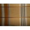 MUSTARD GREY GOLD BLACK CREAM CHECK PLAID COTTON UPHOLSTERY FABRIC