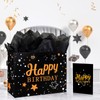 Mstar Pack Happy Birthday Gift Bag with Tissue Paper, Candy