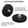 ULIBERMAG 2 x Rubber Coated Magnets with M8 Threaded Bolt