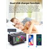 YHFITN Large Screen RGB Colorful Alarm Clock Perpetual Calendar FM