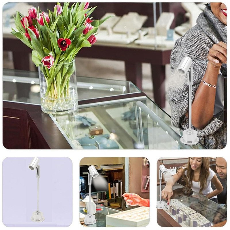 ciciglow Mini LED Spotlight, LED Jewelry Showcase Spotlight USB 5V