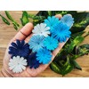 HukDok Daisy Petals Mulberry Paper Flowers Handmade for DIY Crafts