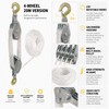 Manual Rope Pulley Hoist for Equipment Lifting – 270° Rotating