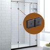 Shower Door Hinges, 180 Degree Brass Glass Door Hinge Fits