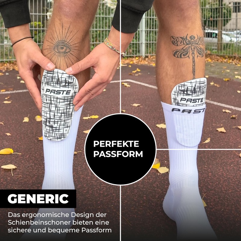 PASTE ® Shin Pads Football for Men, Women & Children