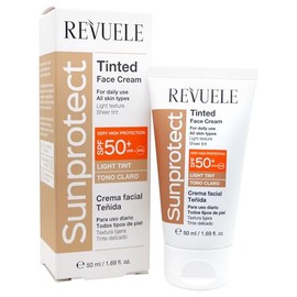 REVUELE SUNPROTECT CREMA FACIAL CON COLOR LIGERO FPS50+ 50ML