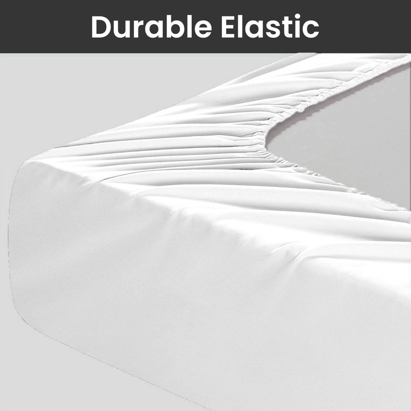 Hafaa Fitted Sheet Extra Deep Pocket Bed Sheet 16 inch