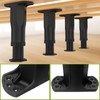 6 PCS Adjustable Height Bed Support Legs (8.3"-14.5") Bed Frame