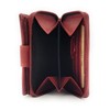 Small Genuine Leather Women's Wallet with RFID Protection, red, Retro