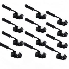 Zip Slider Replacement, Pack of 15 Fix Zip Pulls, Removable Zip Repair, Easy Installation, for Jeans, Luggage, Backpacks and More (Small Size)