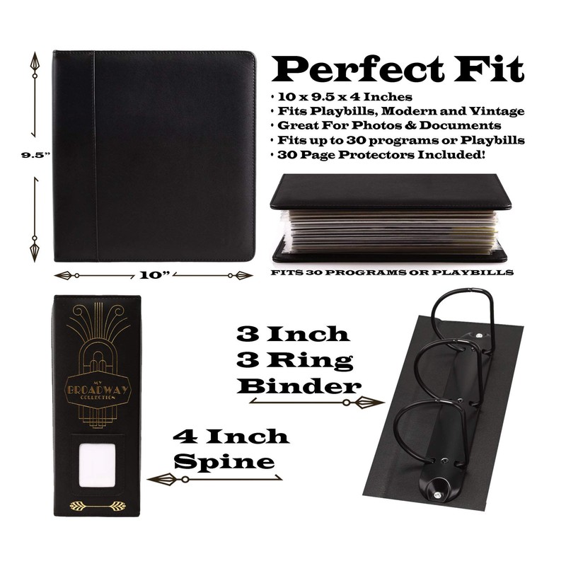 2Fold Binder for Holding Broadway Play Program and Theater Programs