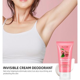 Desodorante de Cuerpo Entero Para Mujeres, Control de Olores de 72 Horas, Desodorante Corporal en Crema Invisible, Desodorante para Hombres y Mujeres, Protección Contra Olores (#6Peach)