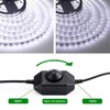 Ruiwaer 2pcs LED Lamp Single Rotary Dimmer Black Mini Brightness