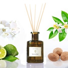 PRISTINE Premium Hotel Reed Diffuser Set with Cotton Stick Moroccan Bergamot Orange Blossom | Inspired by Sofitel Hotel | Scent Fragrance Oil Diffuser for Bedroom Bathroom Living Room Home Décor