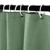 KTMOUW Cortina de Baño 180×180CM 100% Poliéster Con Membrana Impermeable,