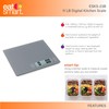 Eat Smart Eat Smart 11lb Food Kitchen Glass Scale, Grey