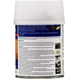 Bondo Home Solutions Wood Filler, Sandable in 15 min, 1.9 lbs with 1 oz Hardener
