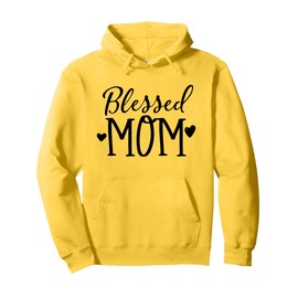 Blessed Mom - Cute Hearts Design for Mothers Pullover Hoodie