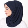 TUĞRALI TESETTÜR Premium Chiffon Hijab Scarf, Black, Modest Head Cover