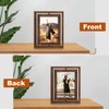 Egofine 2 Pack 6x8 Rotating Floating Picture Frames,Double-Sided Display with