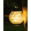 PARTPHONER Solar Lights Outdoor Waterproof 12-Pack, Solar Powered Hanging Lantern