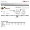 Hafele 329.03.558 Salice C2R9A99 Hinge, steel, nickel-plated, 120degree, full overlay,