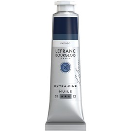 Lefranc Bourgeois 405087 Extra Fine Oil Paint in Artist Quality Pigments, Vibrant Colours, High Light Fastness, 40 ml Tube - Indigo