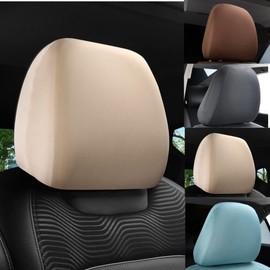 2PCS Car Headrest Covers, Universal Headrest Anti-Dirty Covers, Soft Car Head Rest Cover Protector,Headrest Protective Covers,Vehicle Accessories Headrest Cover for Car Truck,Car Seat Headrest Cover