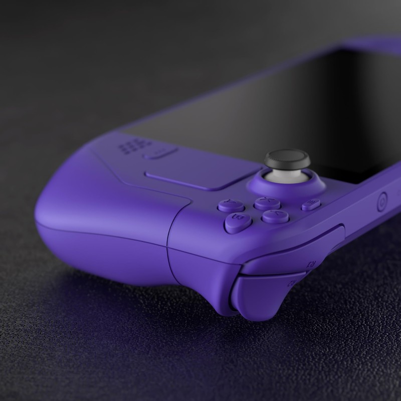 eXtremeRate Purple Custom Faceplate Back Plate Shell for Steam Deck