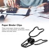 100Pcs Binder Clips Cute Bear Hollow Strong Clamping Force Metal