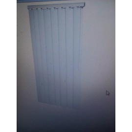 Champion 72 x 60 Alabaster 3-1/2" Vertical Blind  - Vertical Blind 72W x 60L