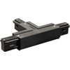 EUTRAC T-connector ground left BLK 145630 SLV