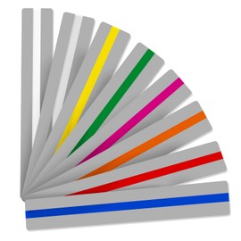 Guided Reading Strips & Highlight Strips, Reading Assistance Strips for Home Study, Dyslexia Reading Tools, Color Overlays for Dyslexia, Improve Focus & Comprehension, Colored, (8 Pieces)