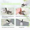 AUXHCYL 8 Stück Bettlakenspanner Verstellbar, 30-130cm Bettlaken Spanner, Spanngurte für