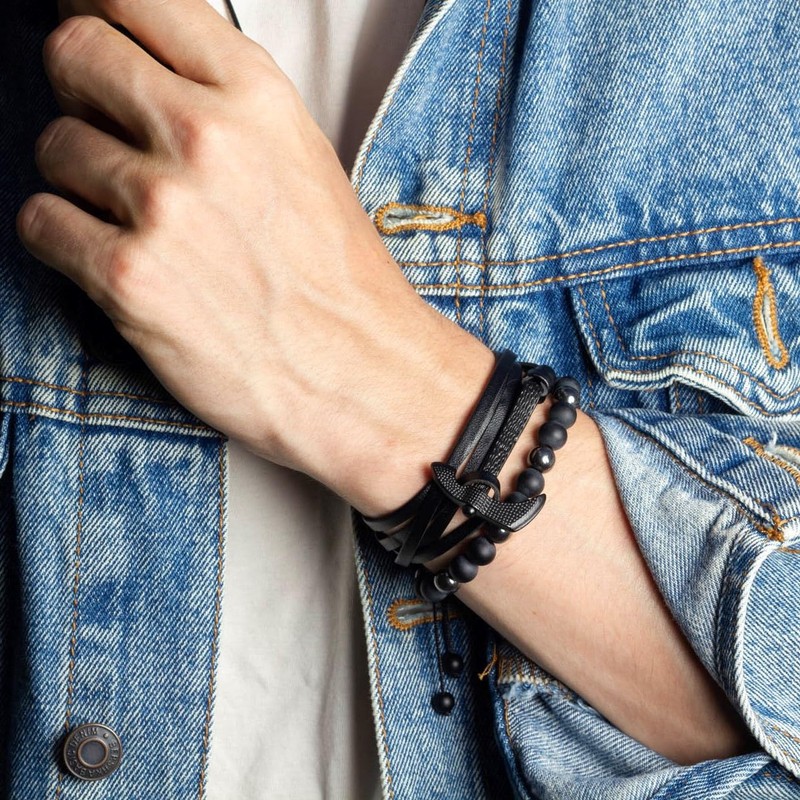 Pulsera Vikinga (Negro)