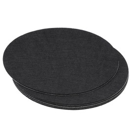 PATIKIL 7.5 Inch Diameter Lamp Base Felt, 5Pack 2mm Thickness Round Soft Adhesive Non-Slip Anti-Scratch Backed Felt for Lamp Furniture DIY Craft, Black
