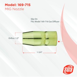 SÜA - MIG Gun Consumables Kit - Compatible with Miller M-10 and M-15, (M-100 and M-150) and Hobart H-10 - Diffuser - Nozzle - Tip: 0.030''