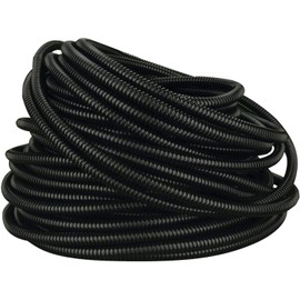 Split Wire Loom Conduit Polyethylene Black Tubing Sleeve Tube 2 Rolls 100 Ft 1"
